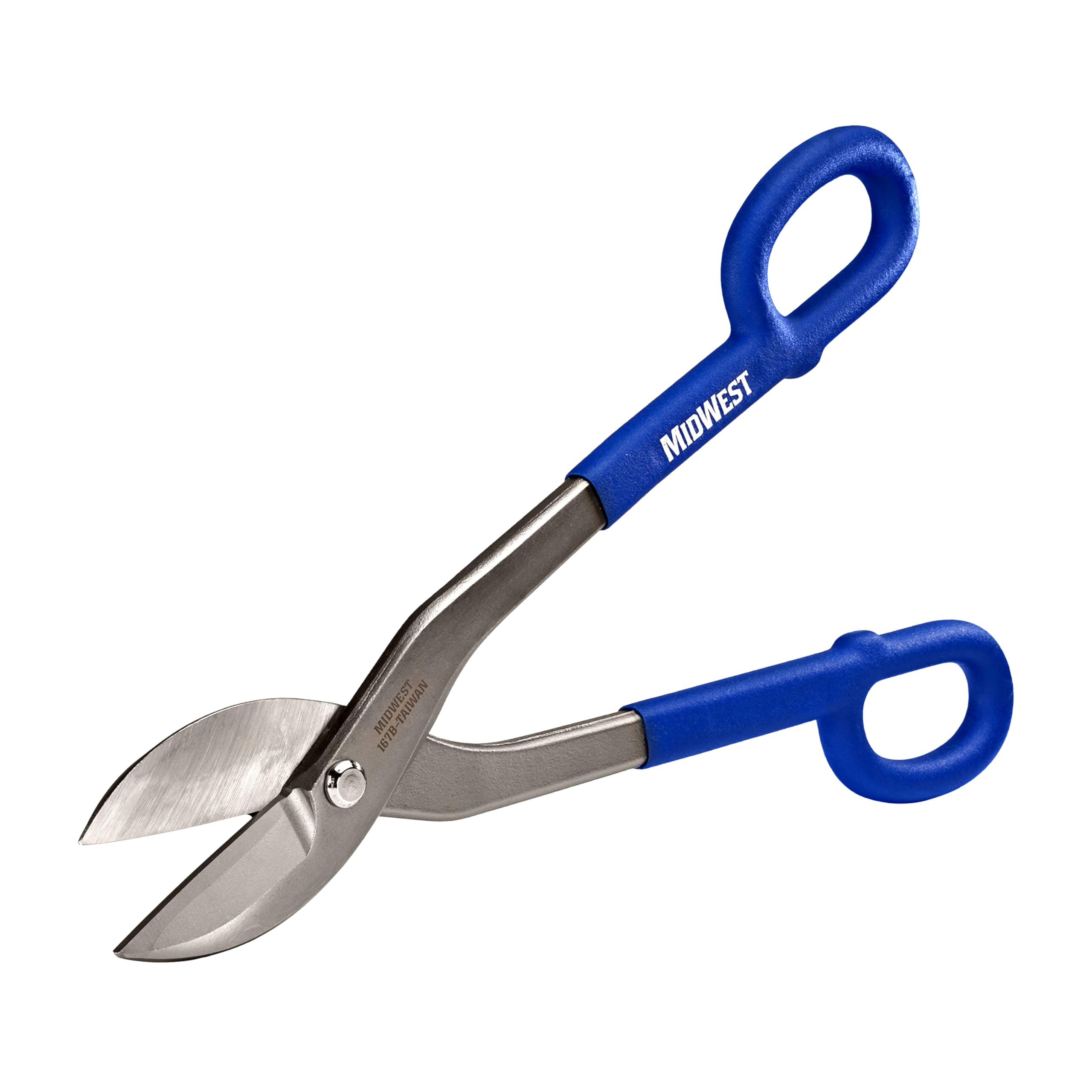 MIDWEST Bulldog Tinner Snip - 16-Inch Straight/Wide Curved Metal